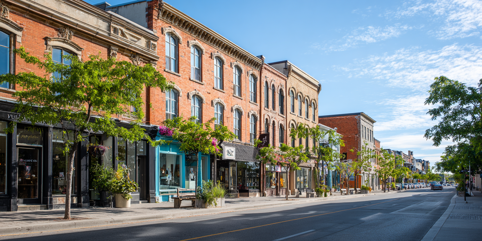 Historic downtown Collingwood, Ontario, home of SturdyIQ Public Solutions